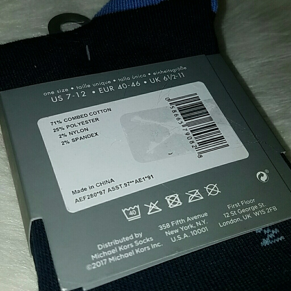Michael kors comed cotton socks set of 3 - Picture 6 of 6